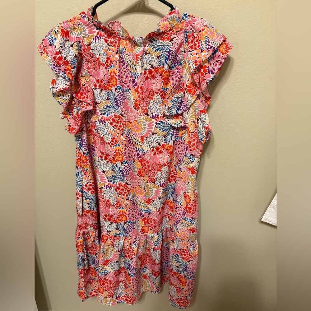 Floral Ruffle Dress - Picture 2 of 5